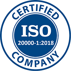 ISO 20000-1:2018 certified company logo